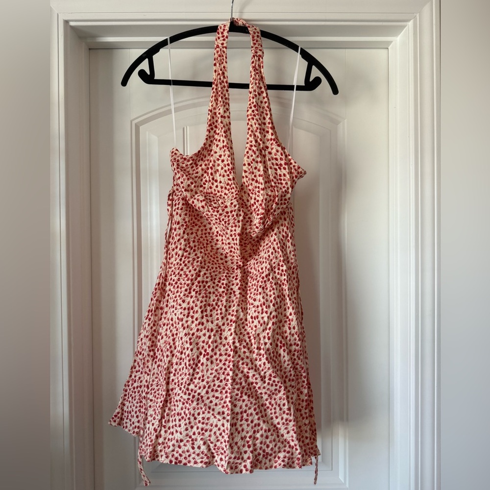 NWT Reformation Delanie halter dress, size L - Picture 3 of 8